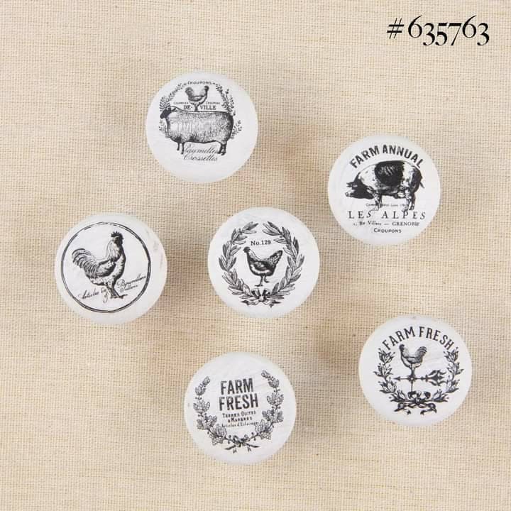 Rub on Knob Transfer, Furnitue Knob Decal, Redesign with Prima, Farmhouse Delight 9"×11"