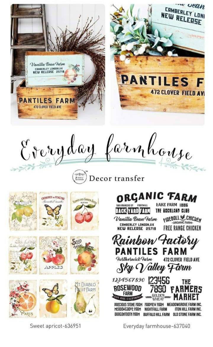 Rub on Furniture Transfer, Furniture Decal, Redesign with Prima, Sweet Apricot 22" x30"