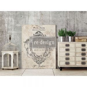 Rub on French Furniture Transfer, Furniture Decal, Redesign with Prima, Antique Imprint 24" x 34"