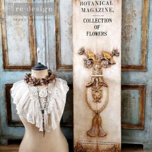 New! Rub on French Furniture Transfer, Furniture Decal, Redesign with Prima, Botanical Magazine 24" x 35"