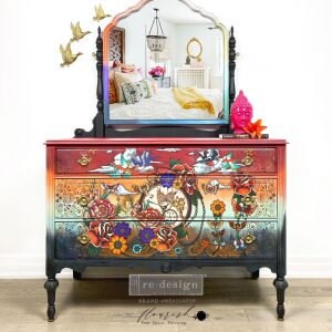 New! Rub on Furniture Transfer, Furniture Decal, Redesign with Prima, CeCe - Inked Flash
