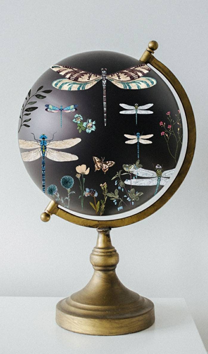 New -Spring Dragonfly - Redesign with Prima - Rub on Small Transfer for Furniture or Decor