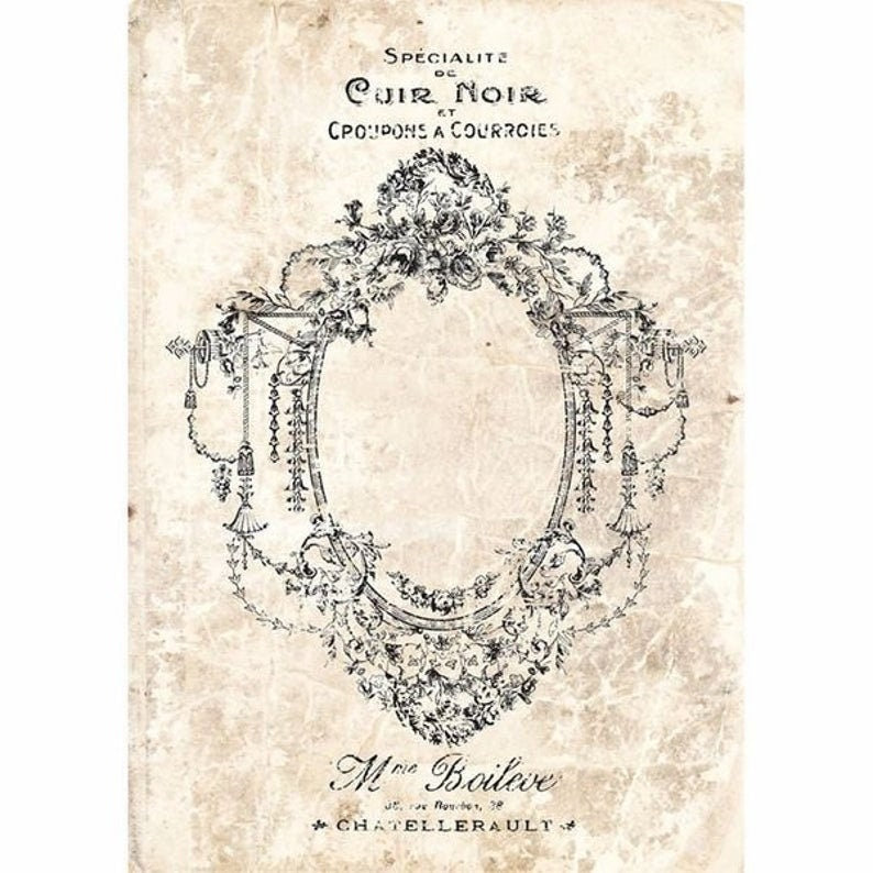 Rub on French Furniture Transfer, Furniture Decal, Redesign with Prima, Antique Imprint 24" x 34"