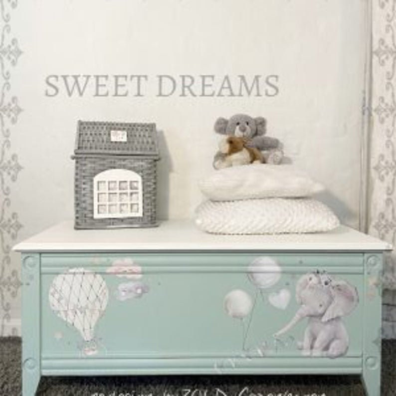 Rub on Furniture Transfer, Furniture Decal, Redesign with Prima, Sweet Dreams 24" x35"