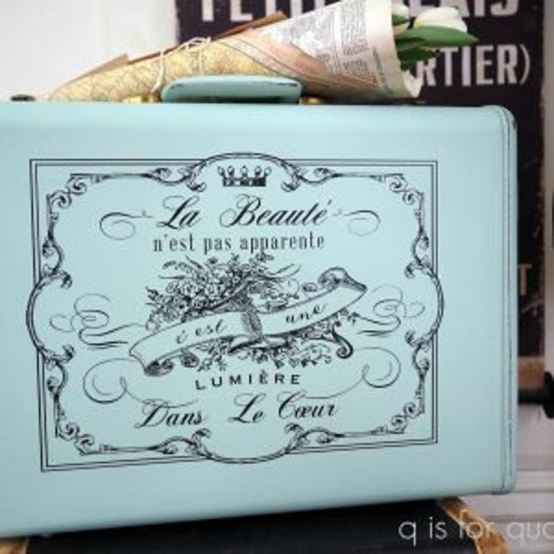 Rub on French Furniture Transfer, Furniture Decal, Redesign with Prima, Spring Flowers 24" x 32"
