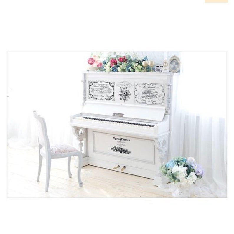 Rub on French Furniture Transfer, Furniture Decal, Redesign with Prima, Spring Flowers 24" x 32"