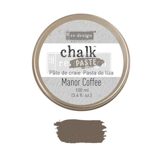 Chalk Paste - MANOR COFFEE - Re-Design with Prima - for Stenciling Silk Screening and More