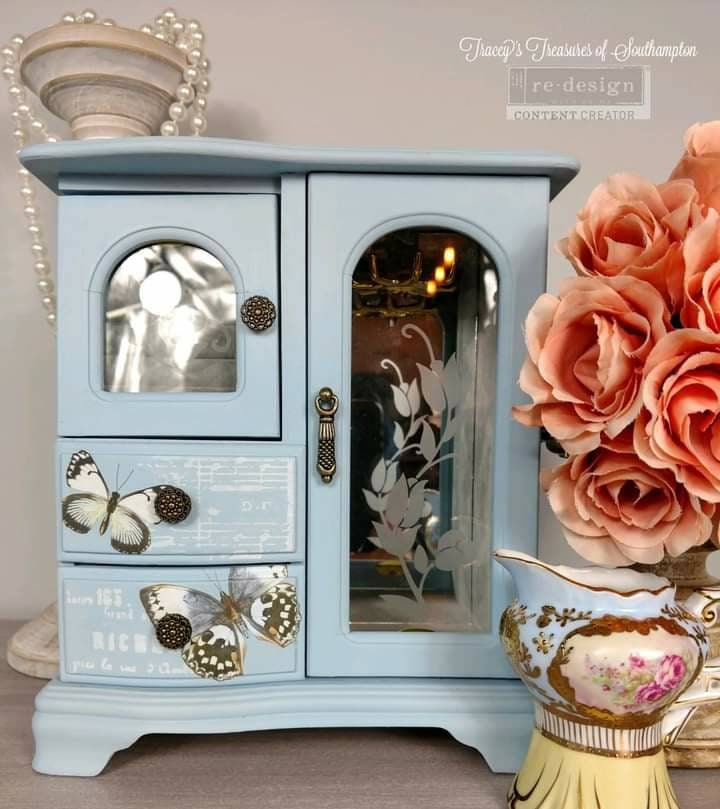 New! PAPPILION COLLECTION - Redesign with Prima Rub on Furniture Small Butterfly Transfer decal, 3 Sheets!