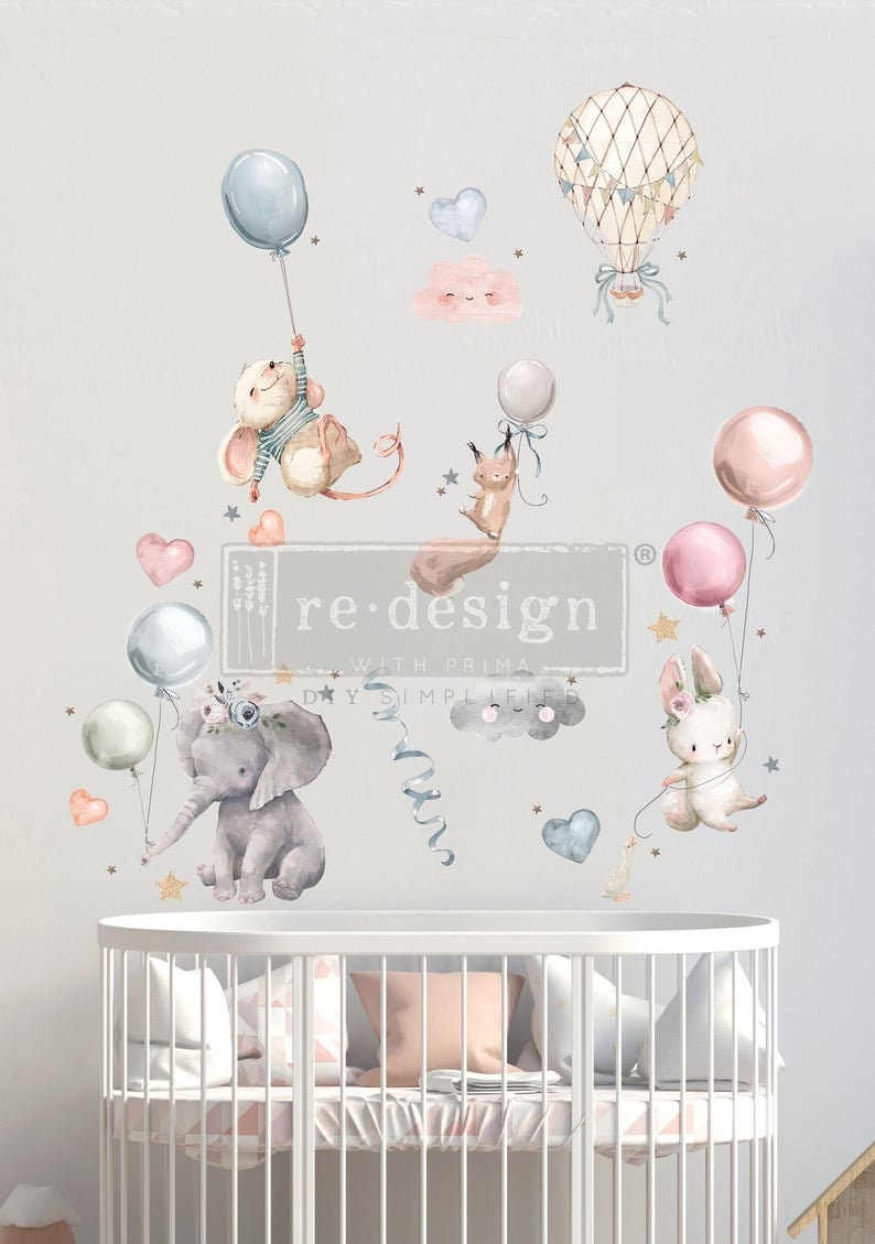 Rub on Furniture Transfer, Furniture Decal, Redesign with Prima, Sweet Dreams 24" x35"