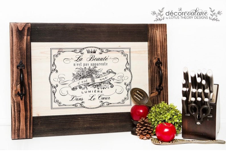 Rub on French Furniture Transfer, Furniture Decal, Redesign with Prima, Spring Flowers 24" x 32"