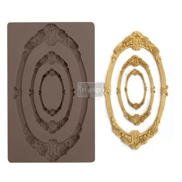 Silicone Mold - Redesign with Prima Mold Silicone Decor Mould Sicily Frame 5" x8"