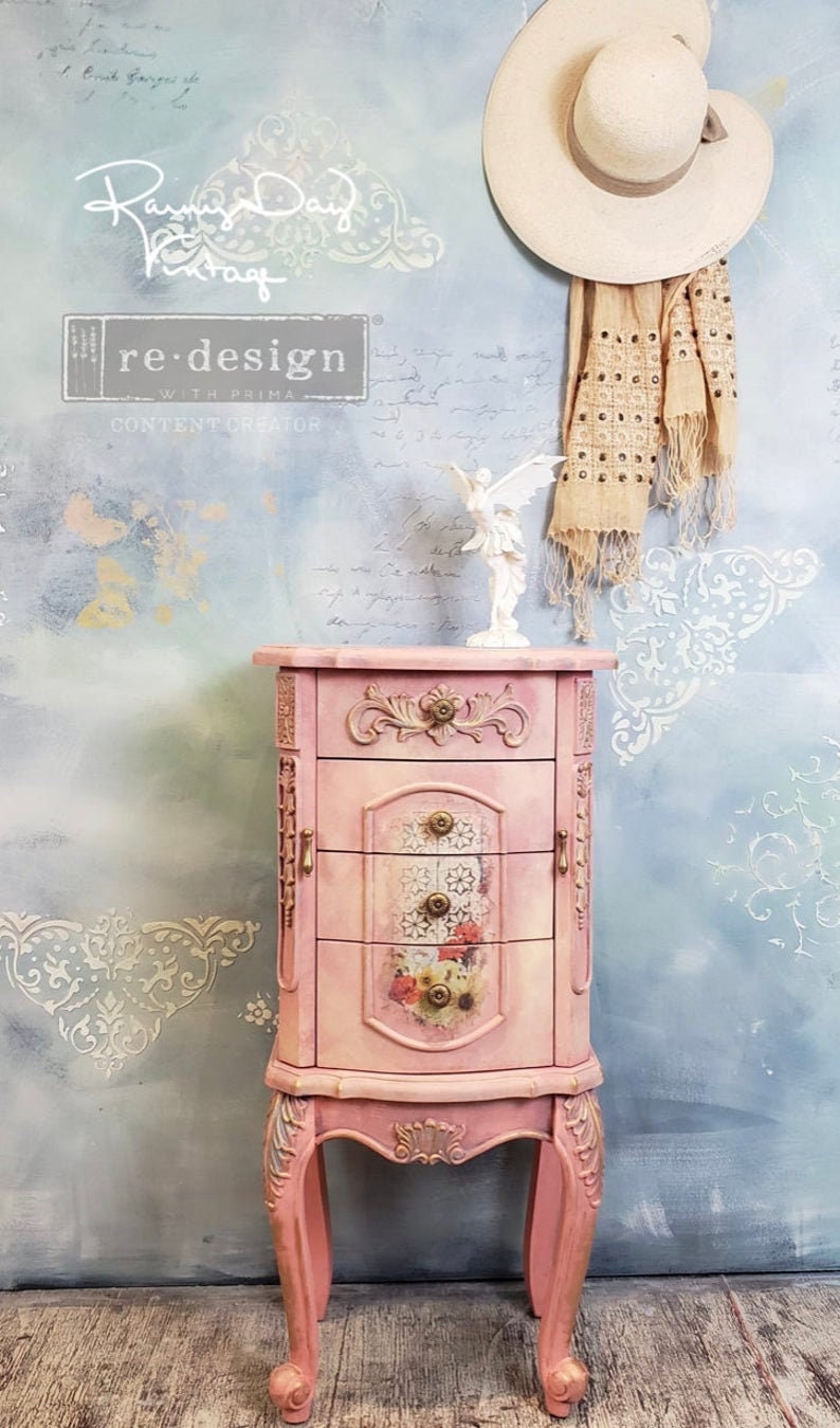 Redesign with Prima Decoupage Floral Decor Rice Paper Twilight Field 11.5"x16.25"