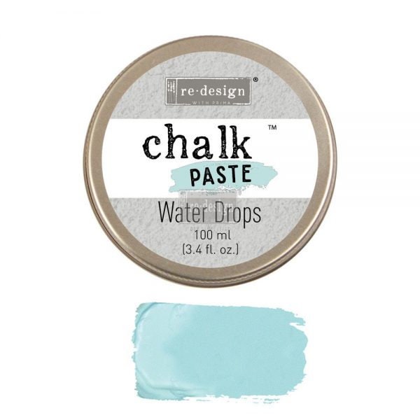 Chalk Paste - WATER DROPS - Re-Design with Prima - for Stenciling Silk Screening and More