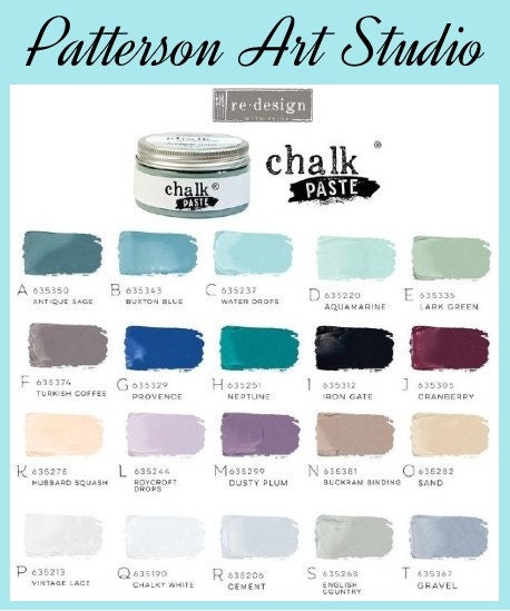 Chalk Paste - BLUE BOAR - Re-Design with Prima - for Stenciling Silk Screening and More