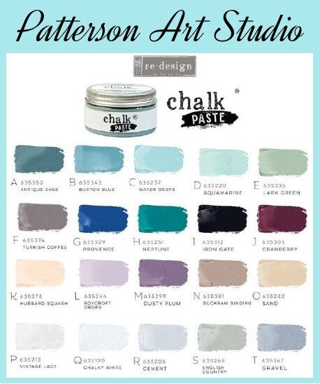 Chalk Paste - CHALKY WHITE - Re-Design with Prima - for Stenciling Silk Screening and More