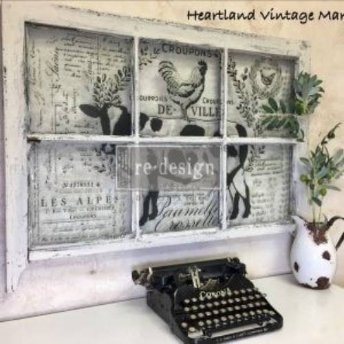 Rub on Furniture Transfer, Farmhouse Decal, Redesign with Prima, Farm Delights 24" x35"