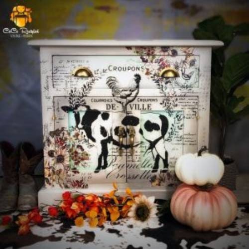 Rub on Furniture Transfer, Farmhouse Decal, Redesign with Prima, Farm Delights 24" x35"