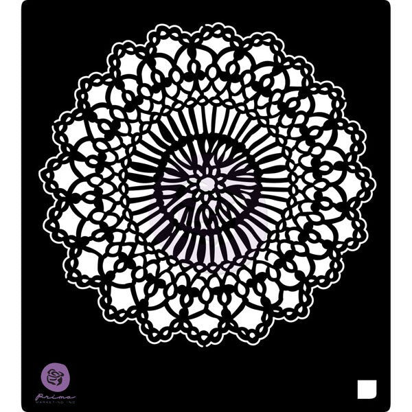 Redesign with Prima Reusable Furniture Decor Stencil - Doily 6"x 6""