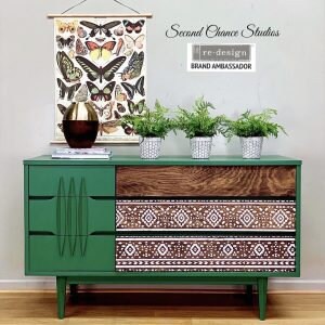 Rub on Furniture Transfer, Furniture Decal, Redesign with Prima, Folk II 24" x 32"