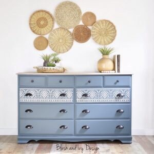 Rub on Furniture Transfer, Furniture Decal, Redesign with Prima, Folk II 24" x 32"