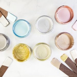 New! Metallic Sheen Acrylic Paint - GOLDENROD - Re-Design with Prima - for Furniture, Decor, Art Stenciling Silk Screening and More