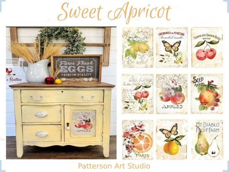 Rub on Furniture Transfer, Furniture Decal, Redesign with Prima, Sweet Apricot 22" x30"