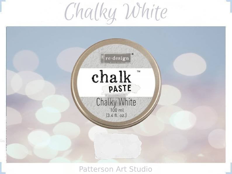Chalk Paste - CHALKY WHITE - Re-Design with Prima - for Stenciling Silk Screening and More
