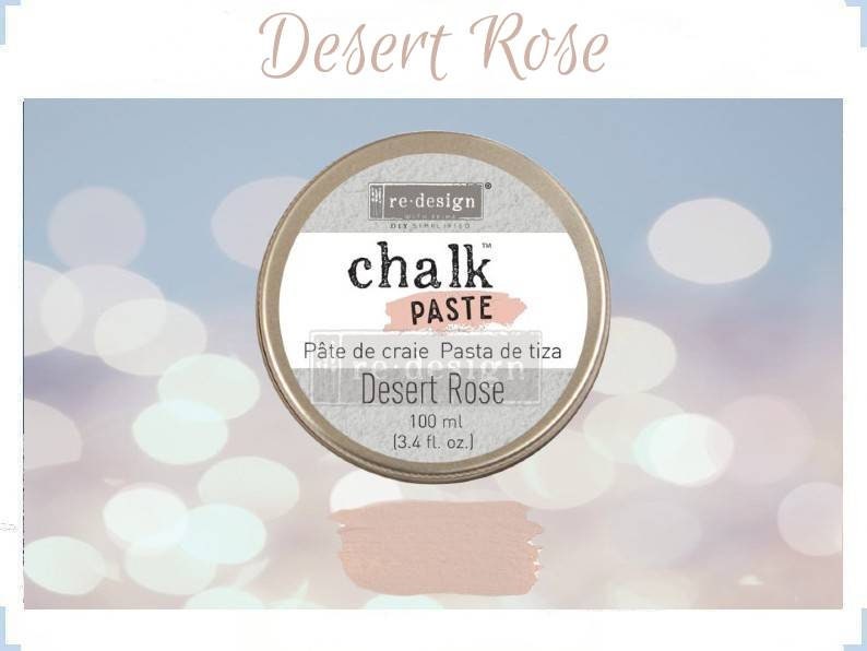 Chalk Paste - DESERT ROSE - Re-Design with Prima - for Stenciling Silk Screening and More