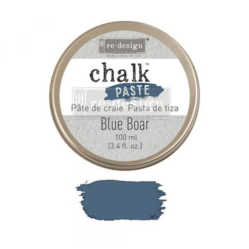 Chalk Paste - BLUE BOAR - Re-Design with Prima - for Stenciling Silk Screening and More