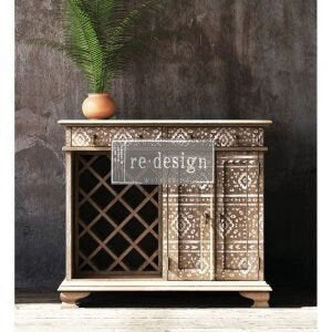 Rub on Furniture Transfer, Furniture Decal, Redesign with Prima, Folk II 24" x 32"