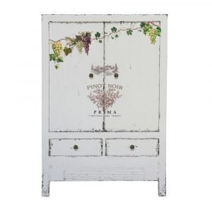 New! WINE - Redesign with Prima Rub on Furniture Grapes Wine Small Transfer Decal - 18" x12"