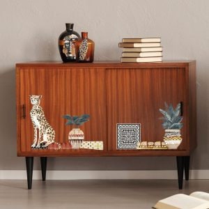 New! TRIBAL ESSENCE - Redesign with Prima Rub on Furniture CHEETAH Small Transfer Decal - 18" x12"