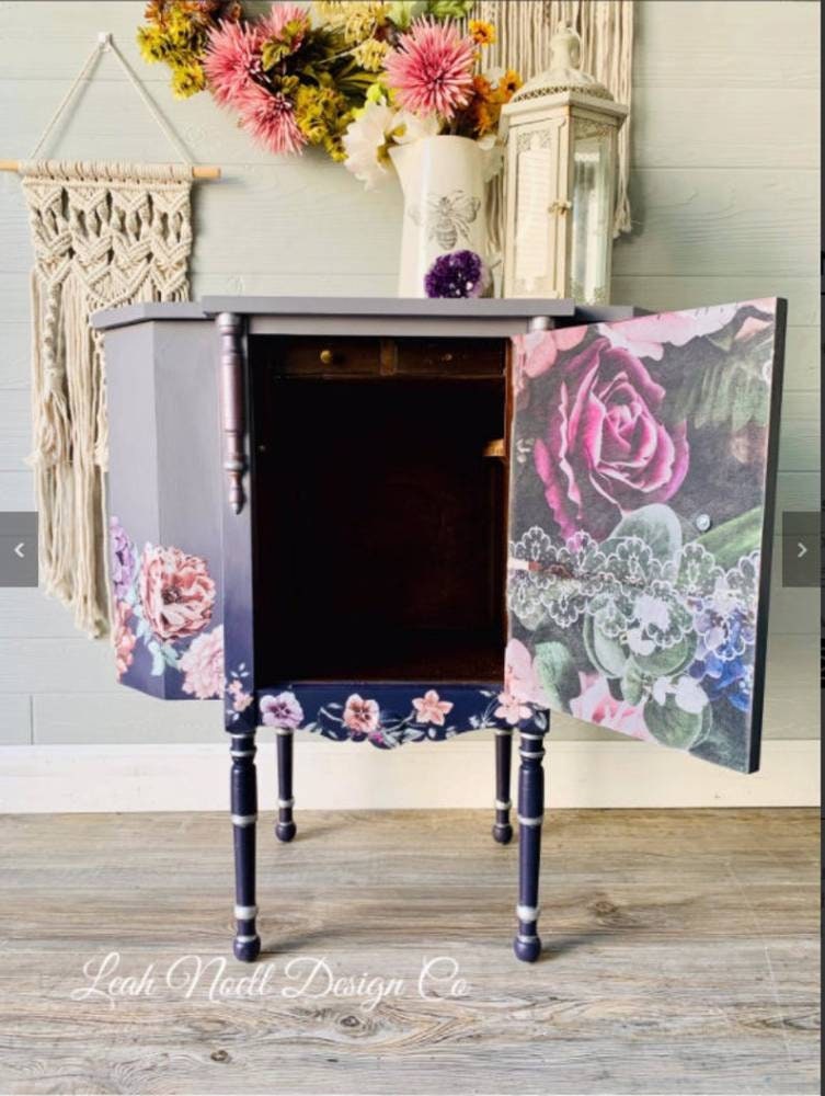 Redesign with Prima - Decoupage Decor Tissue Paper - DARK LACE FLORAL 19"x30"