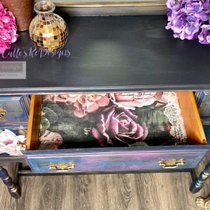 Redesign with Prima - Decoupage Decor Tissue Paper - DARK LACE FLORAL 19"x30"