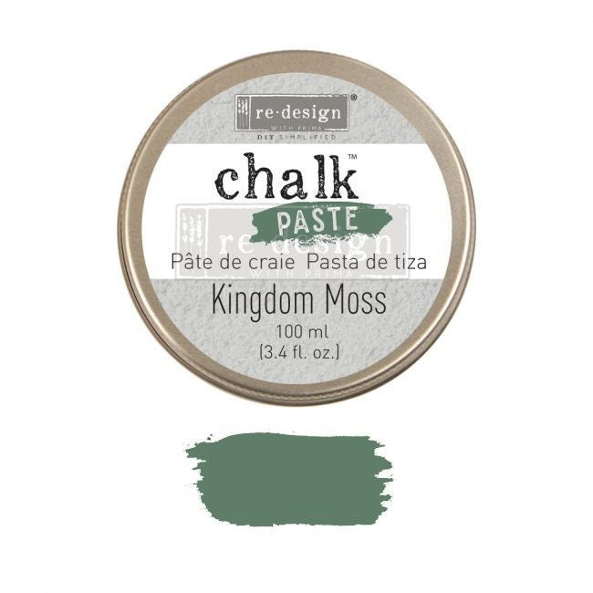 Chalk Paste - KINGDOM MOSS - Re-Design with Prima - for Stenciling Silk Screening and More
