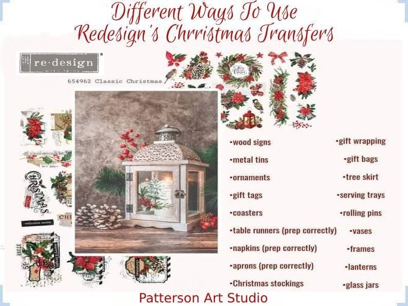 New! - BOHEMIAN SOLSTICE - Redesign with Prima - Rub on Small Transfer for furniture or flower decal 18" x 12"