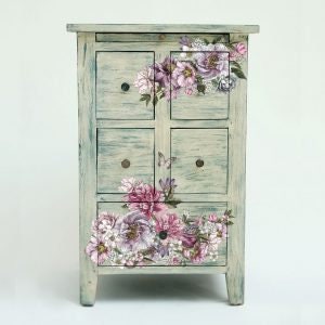 New! - DREAMY FLORALS - Redesign with Prima - Rub on Small Transfer for furniture or flower decal 18" x 12"