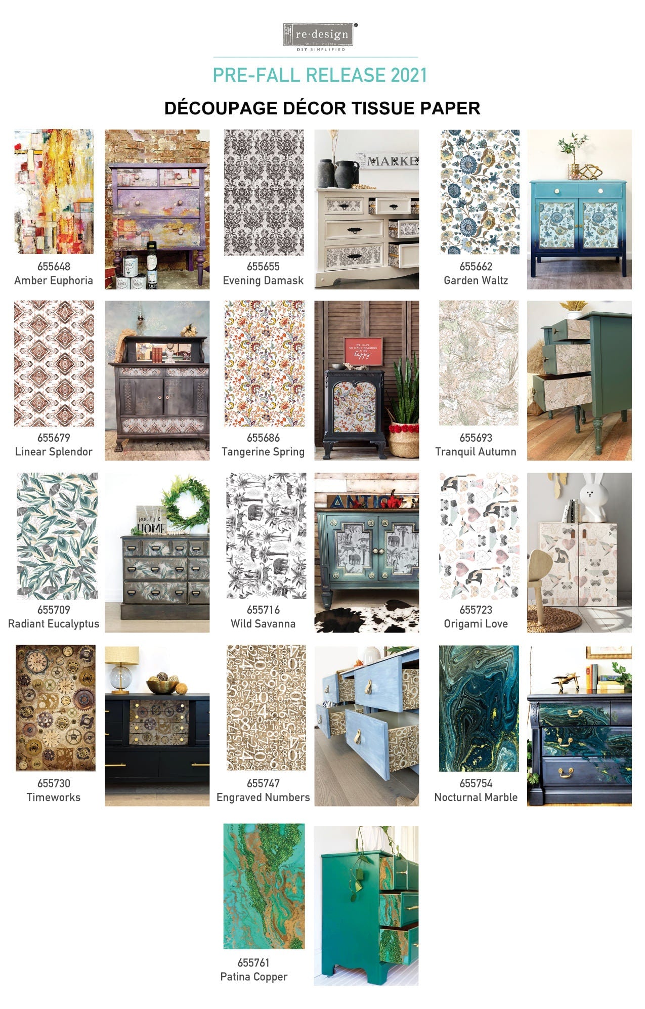 NEW! Redesign with Prima - Decoupage Decor tissue Paper - WILD SAVANNA - 19"x30"