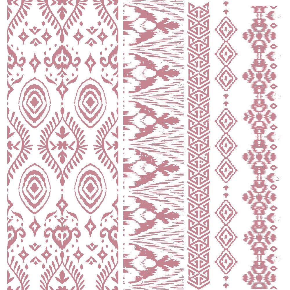 Redesign with Prima - 12 x12 Clear Cling Border and Accents Stamp - ELEMENTAL BORDERS