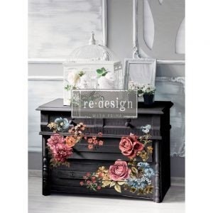 Rub on Furniture Transfer, Furniture Decal, Redesign with Prima, RUBY ROSE 22" x30"