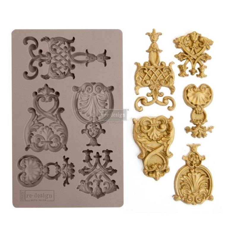 Silicone Mold - REGAL EMBLEMS - Redesign with Prima - Mould 5"x8"
