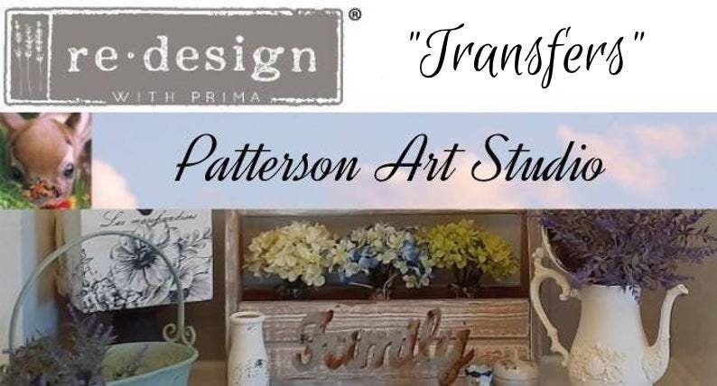 Rub on Furniture Transfer, Furniture Decal, Redesign with Prima, Spring Meadow Life 22" x30"