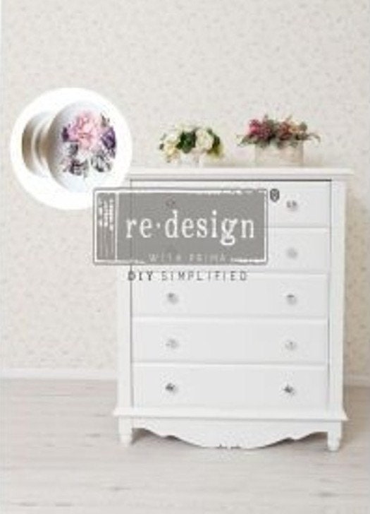 PARIS COTTAGE - Rub on Knob Transfer, Furnitue Knob Decal, Redesign with Prima, 8.5"×10.5"