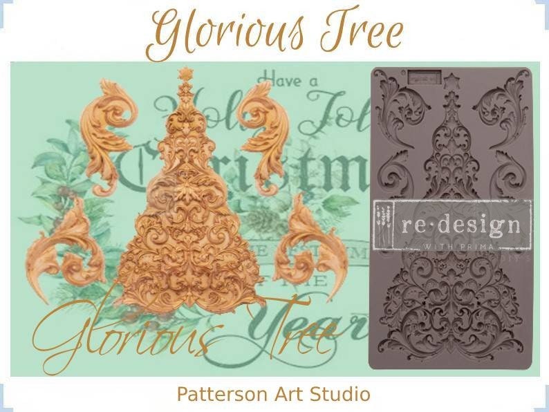 NEW! GLORIOUS TREE - Holiday Silicone Mold - Redesign With Prima Mould - 5"x8"