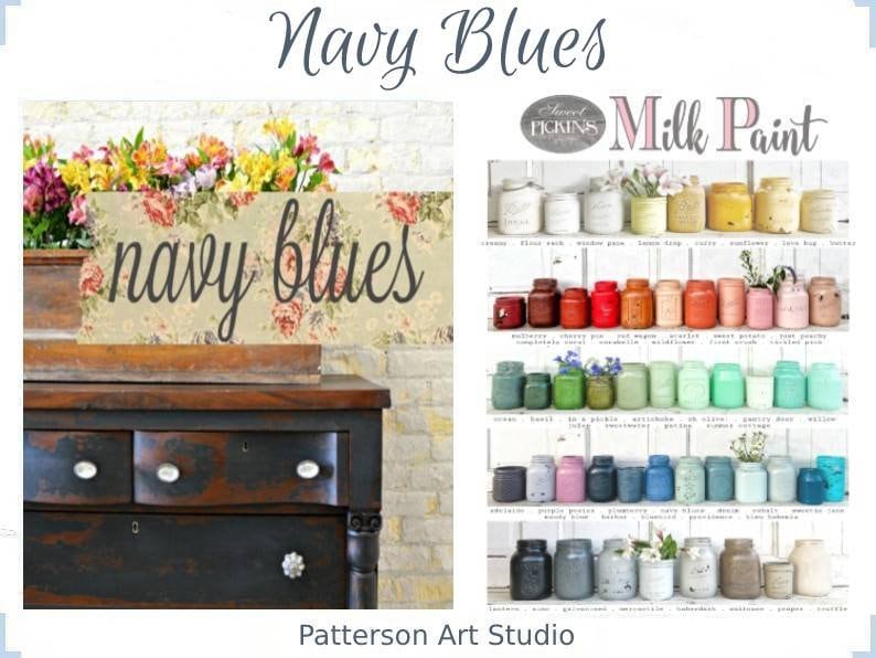 Sweet Pickins Milk Paint -A True Navy Blue - NAVY BLUES