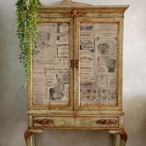 Vintage Newsprint paper -Redesign with Prima - Decoupage tissue Paper - NEWSPRINT - 19"x30"