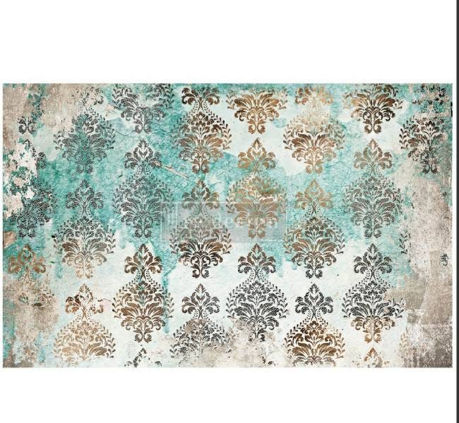 Redesign with Prima Decoupage Decor tissue Paper Patina Florish 19"x30"