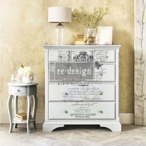 Rub on French Furniture Transfer, Paris Furniture Decal, Redesign with Prima, Parisian Letter 24" x35"