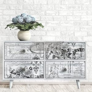 Rub on French Furniture Transfer by Redesign with Prima – PARIS VALLEY 25" x 34.2"