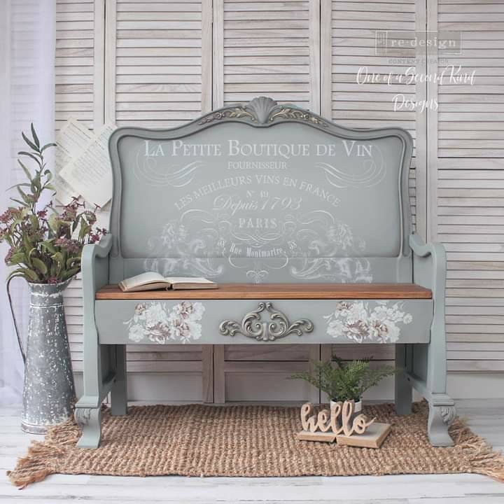 New! Rub on Furniture Transfer, Furniture Decal, Redesign with Prima Floral ,  Natural Splendor 24" x35"